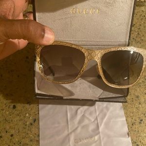 Gold framed Gucci Shades